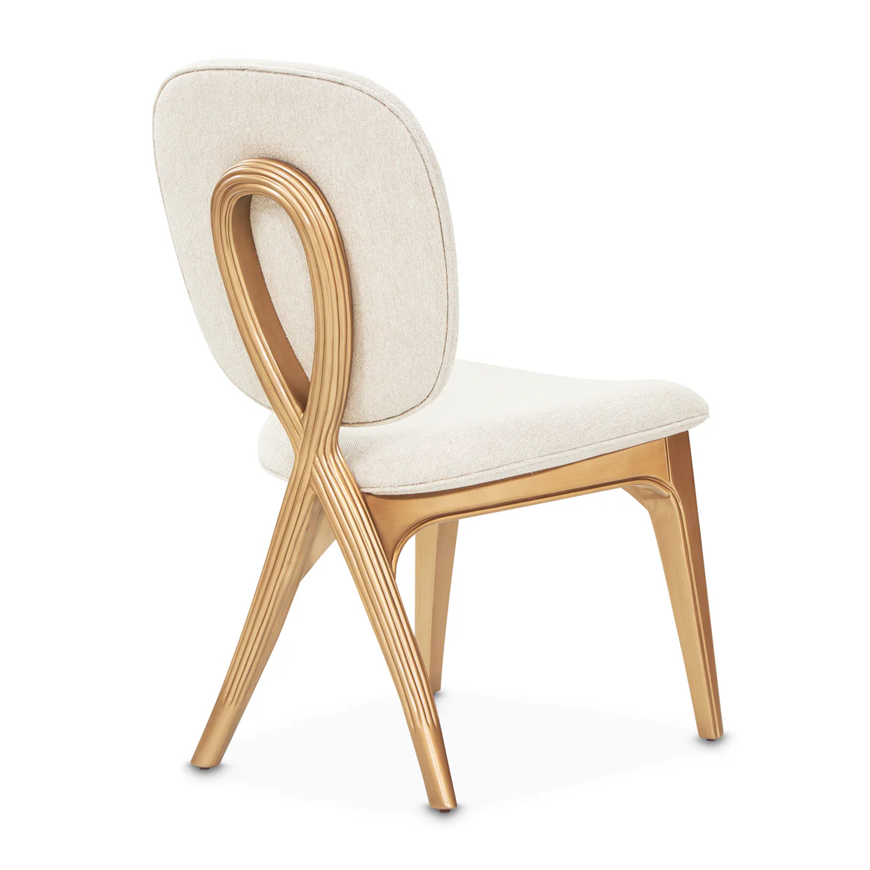 Michael Amini Camellia Field Caramel Vanity Chair - Image 9