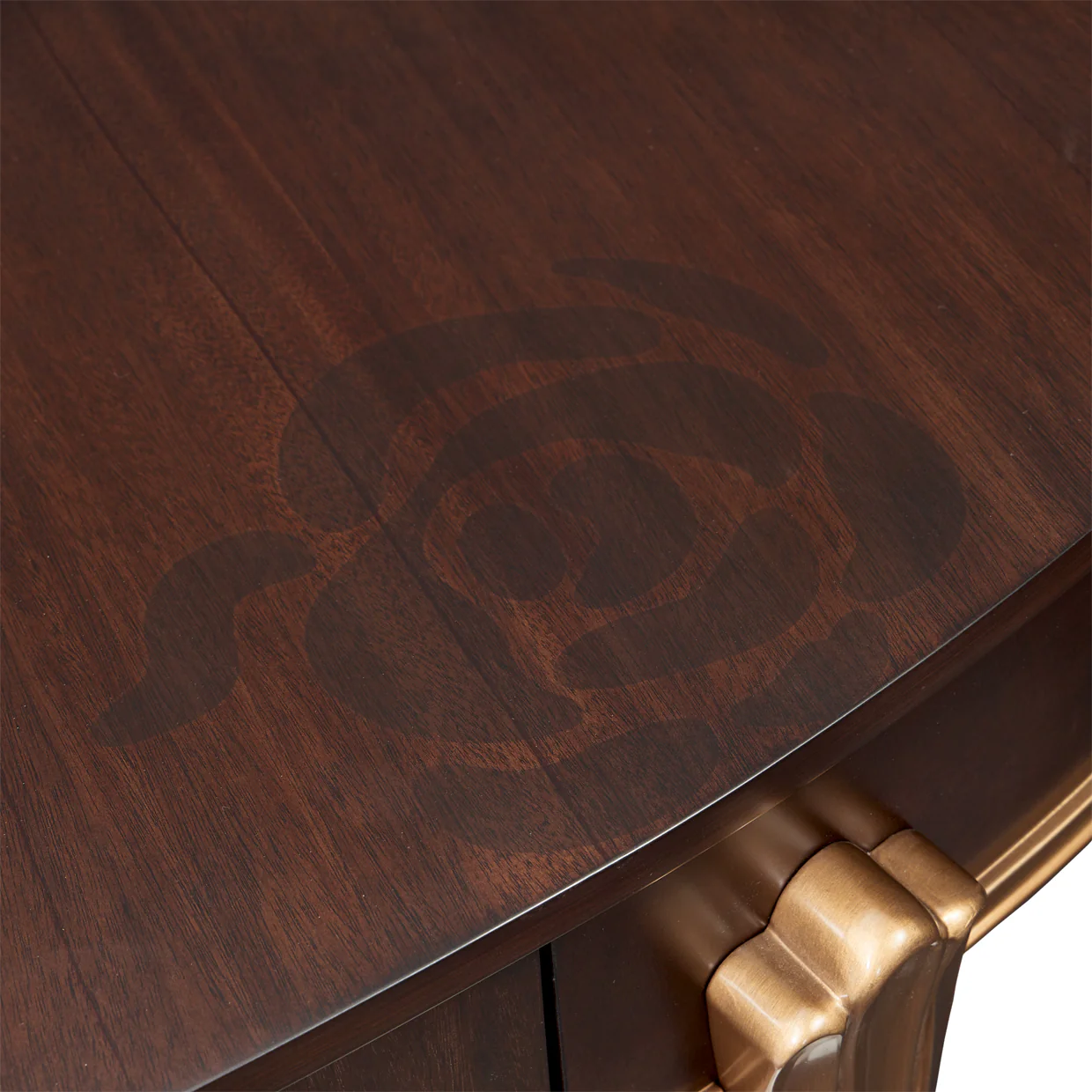 Michael Amini Camellia Field Caramel Vanity Desk - Image 3