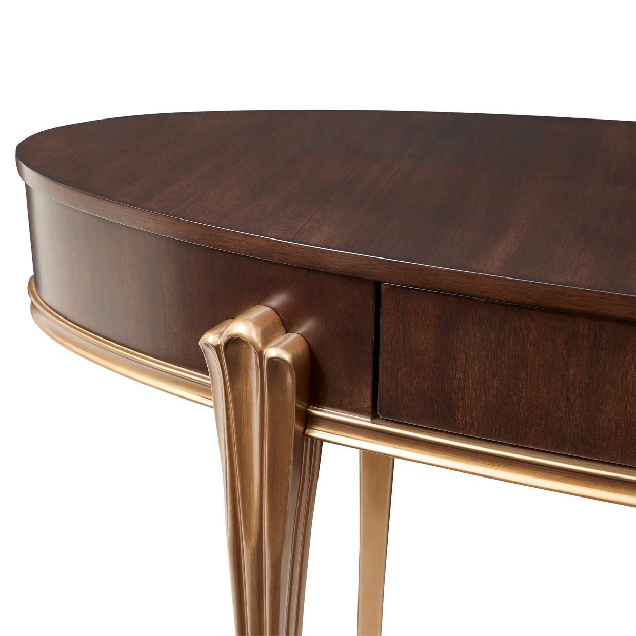 Michael Amini Camellia Field Caramel Vanity Desk - Image 4