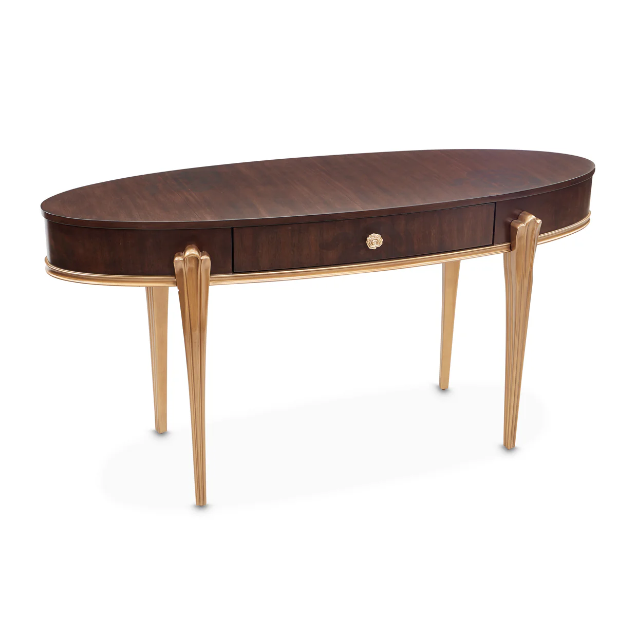 Michael Amini Camellia Field Caramel Vanity Desk - Image 7
