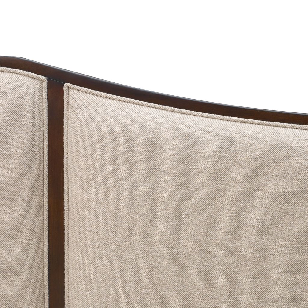 Michael Amini Camellia Field Queen Upholstered Bed - Warm Pecan - Image 9