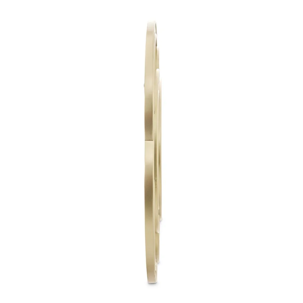 Michael Amini Camellia Field Wall Mirror - Antique Gold - Image 5