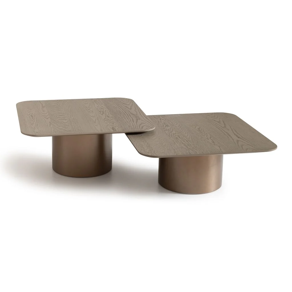 Michael Amini Canberra Short Cocktail Table - Light Ash - Image 3