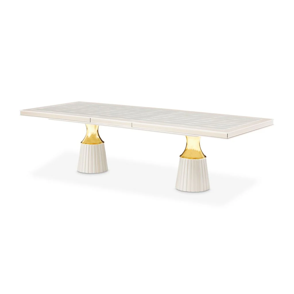 Michael Amini Carmela Double Pedestal Dining Table - Image 7