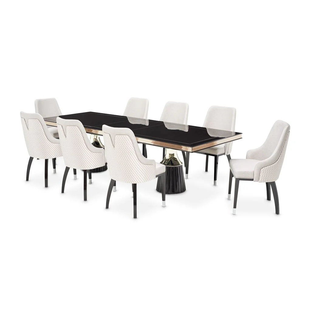 Michael Amini Carmela Double Pedestal Dining Table - Image 9