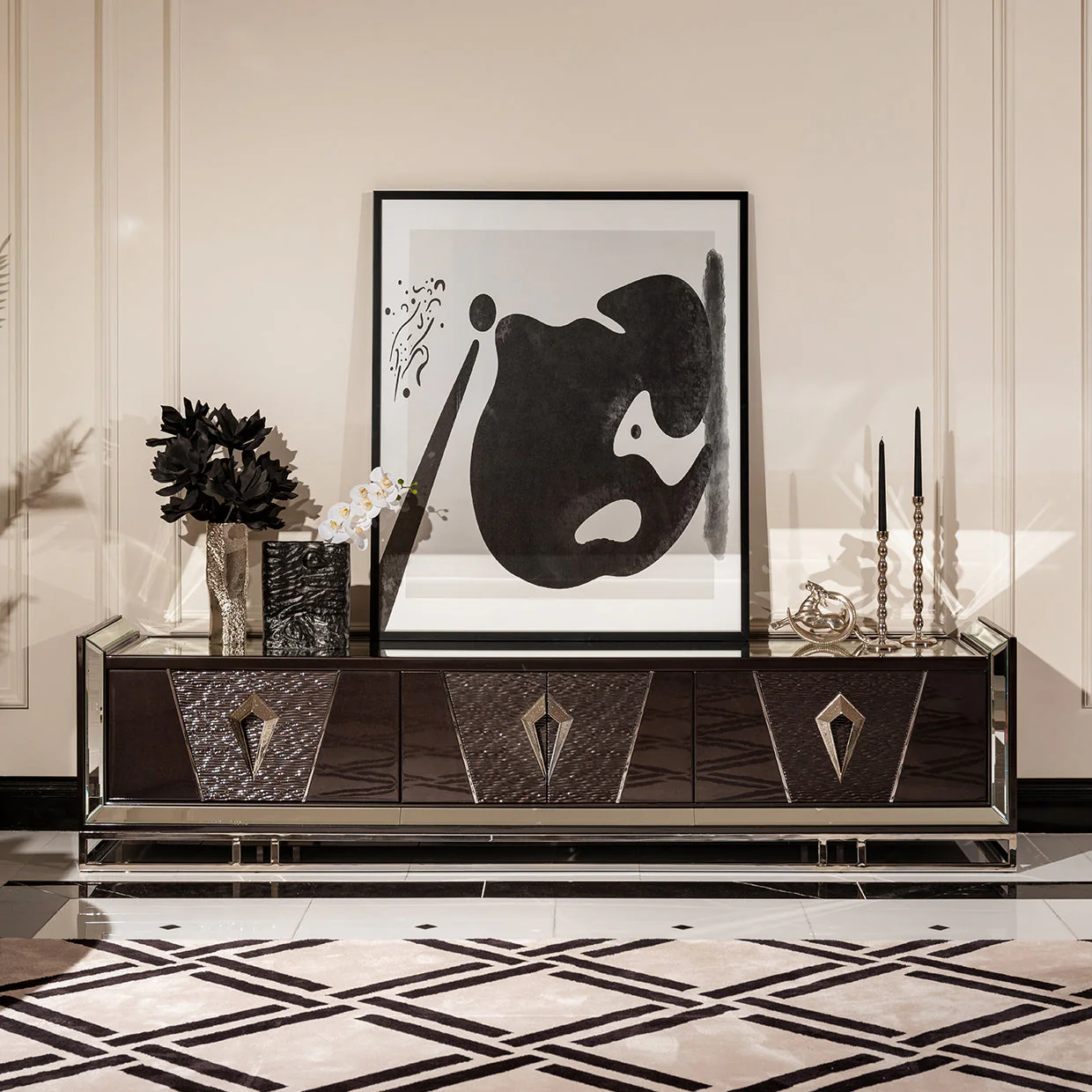 Michael Amini Carmela Media Cabinet - Image 12
