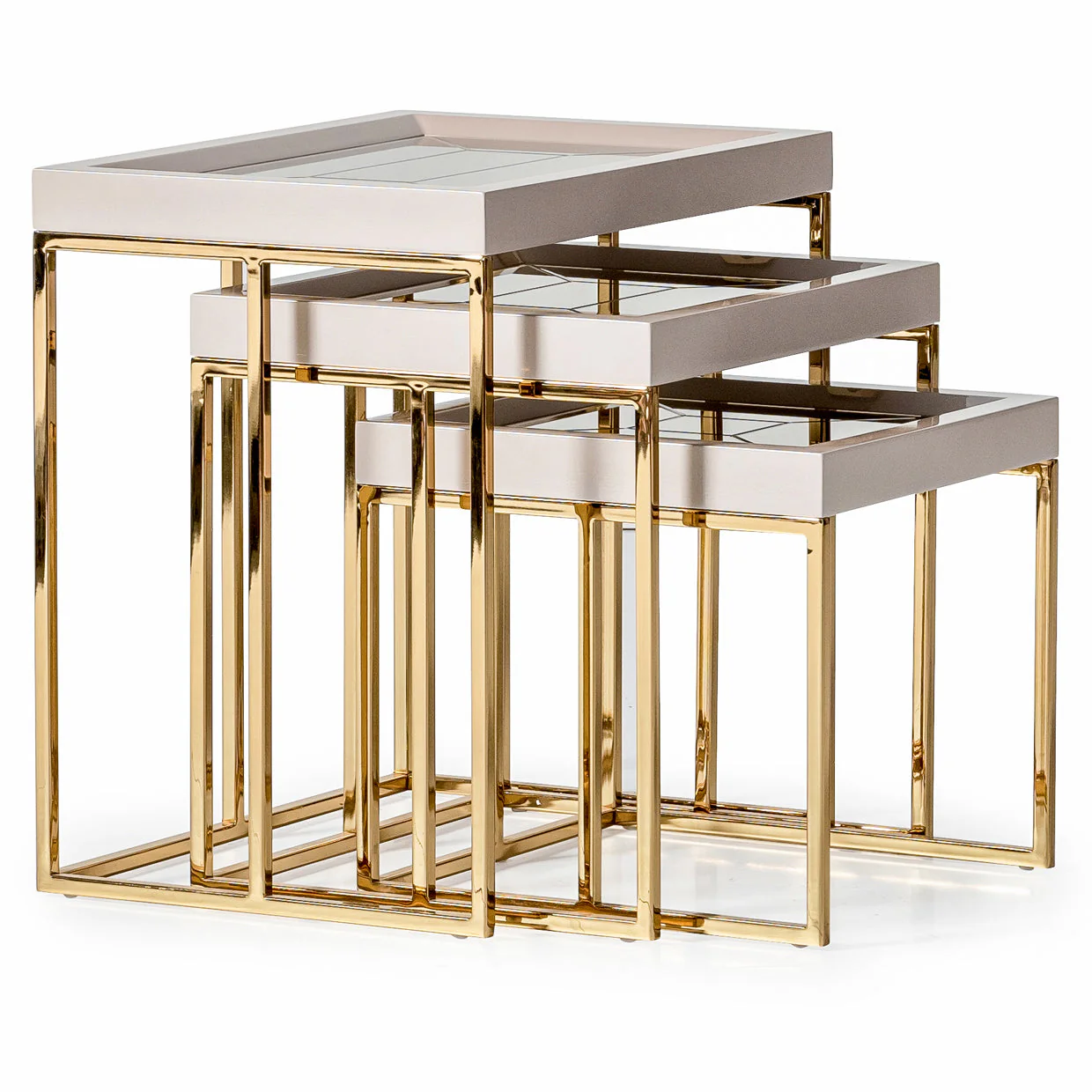 Michael Amini Carmela Nesting Table - Image 5