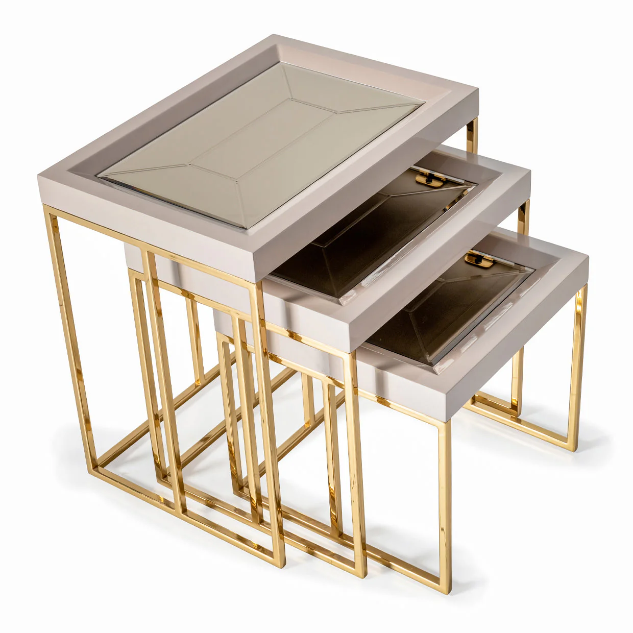 Michael Amini Carmela Nesting Table - Image 6