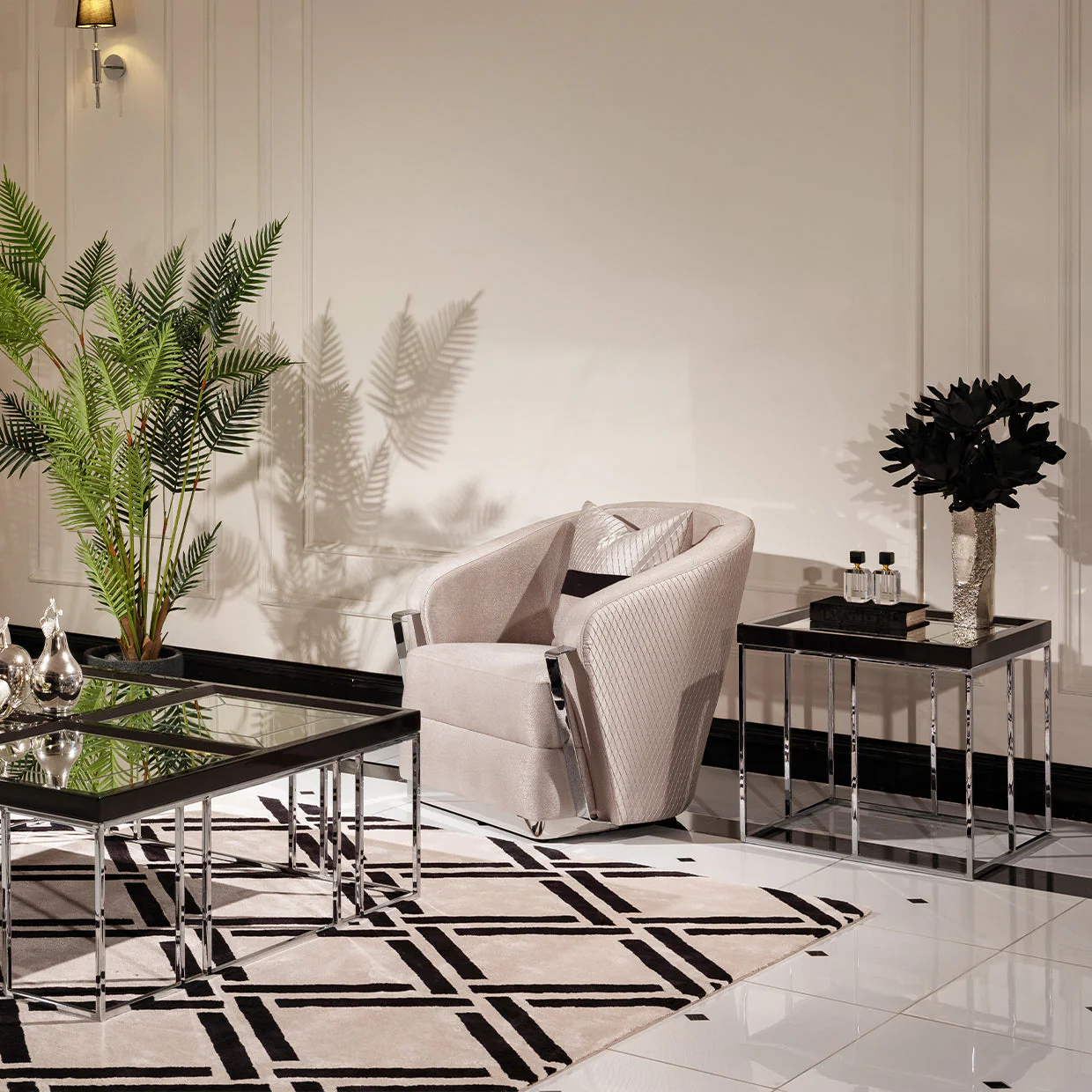 Michael Amini Carmela Side Table - Image 10