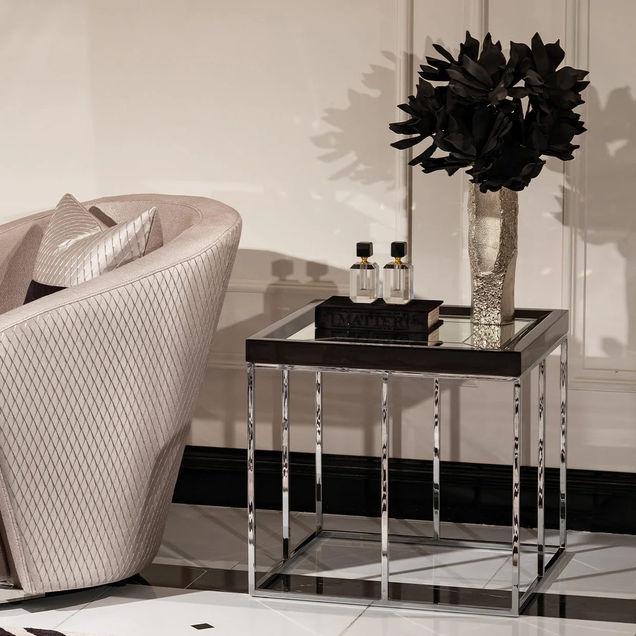 Michael Amini Carmela Side Table - Image 9