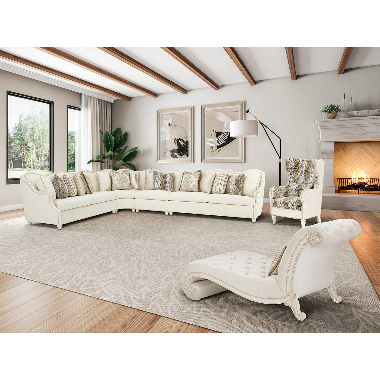 Michael Amini Chamberi Sectional - Image 5