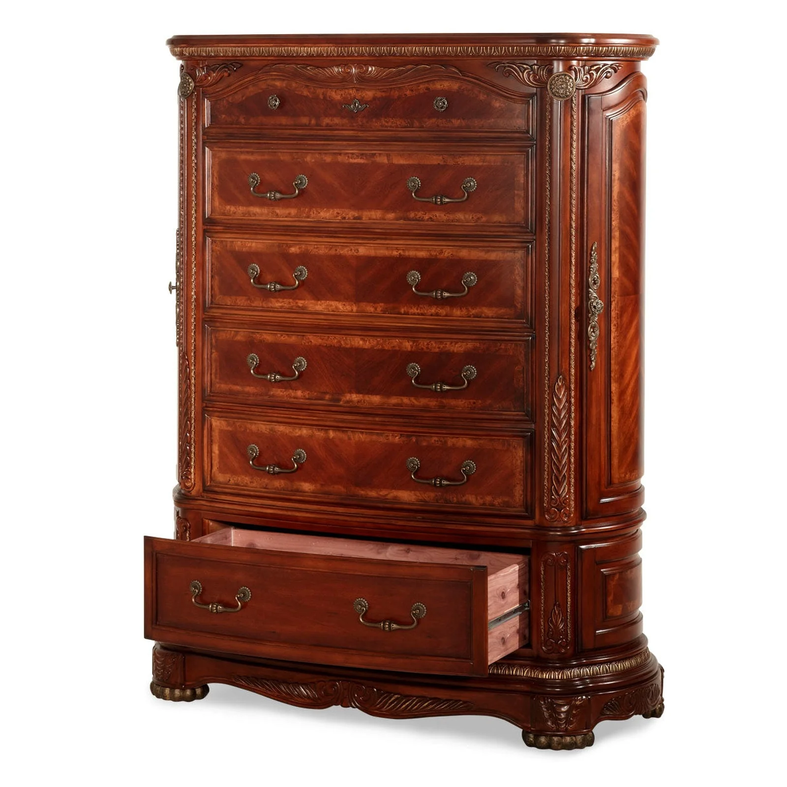 Michael Amini Cortina Vertical Storage Cabinets Chest - Image 3