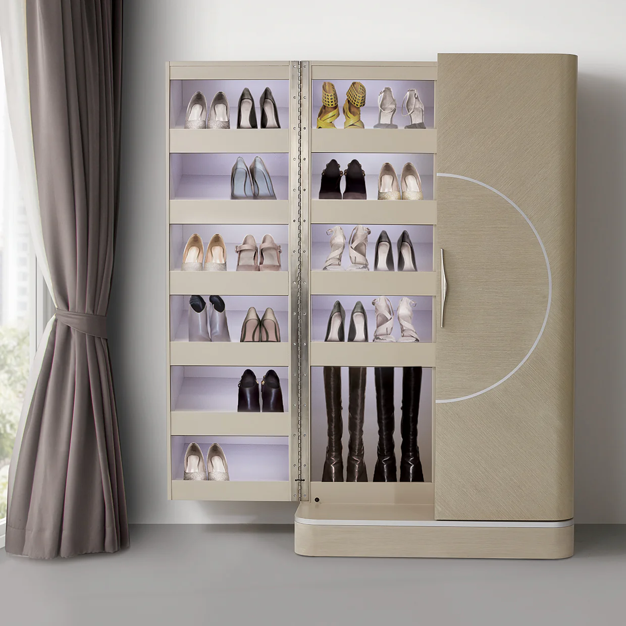 Michael Amini Eclipse Footwear Cabinet - Image 2