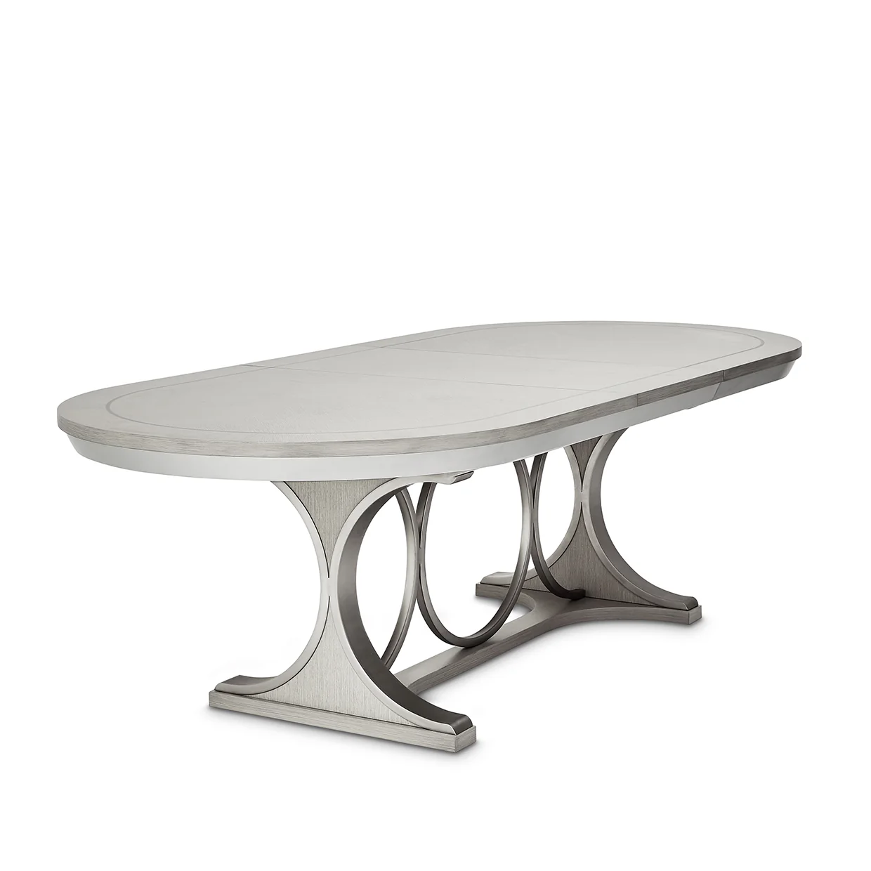 Michael Amini Eclipse Oval Dining Table Moonlight - Image 3