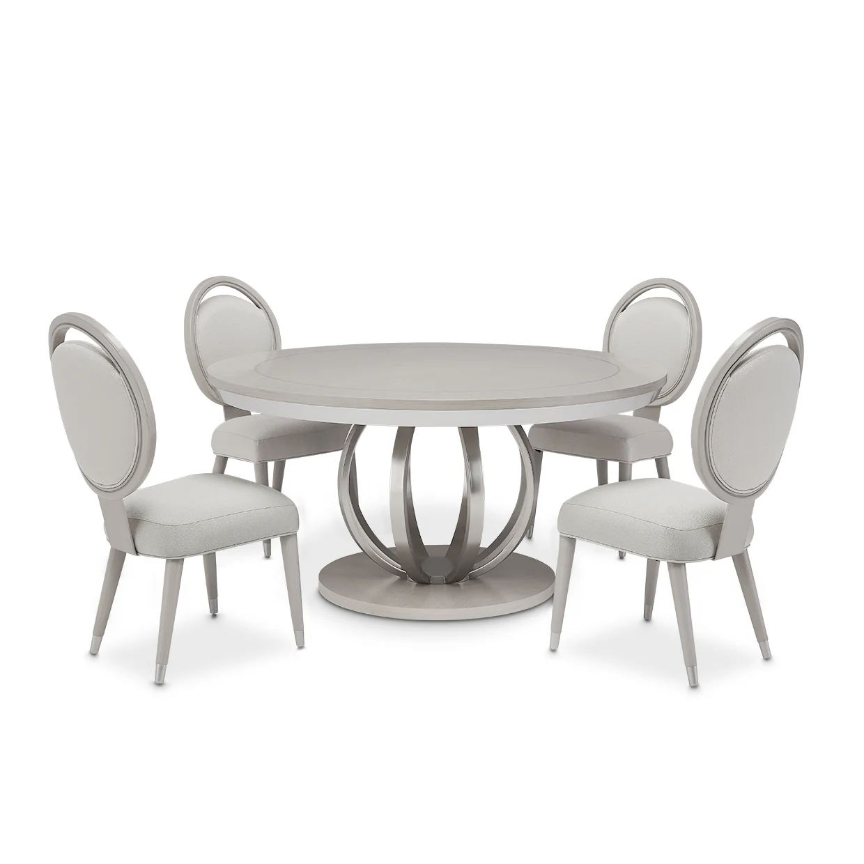 Michael Amini Eclipse Round Dining Table Moonlight - Image 12