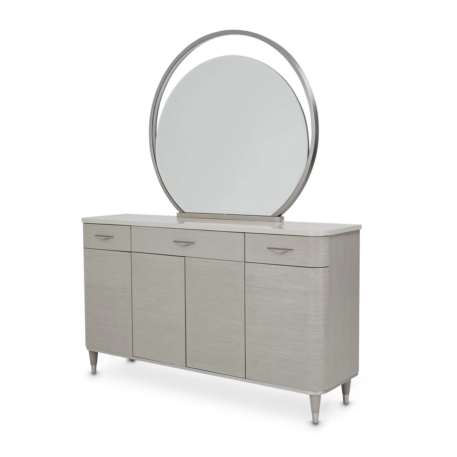 Michael Amini Eclipse Sideboard with Mirror - Moonlight - Image 2