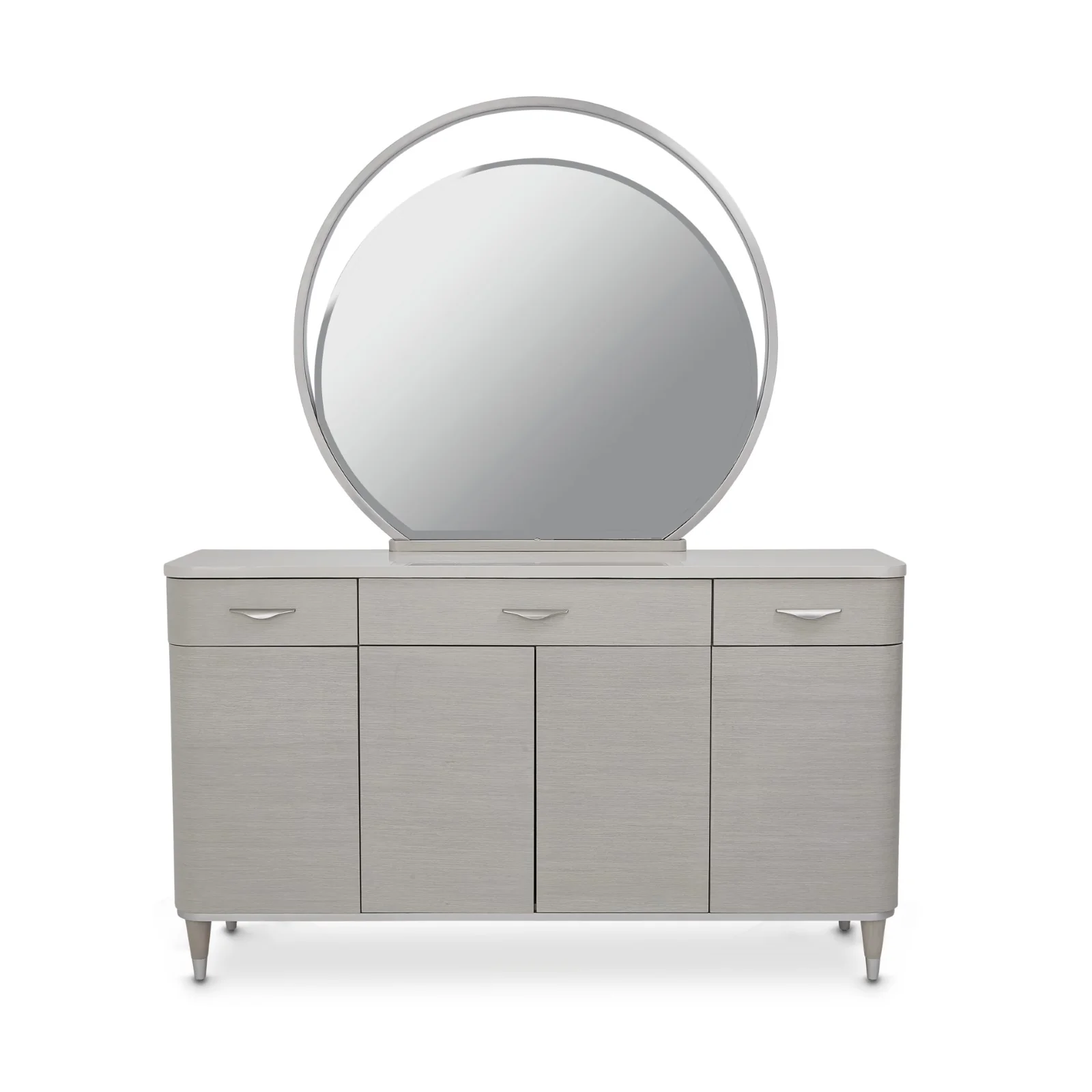 Michael Amini Eclipse Sideboard with Mirror - Moonlight - Image 3