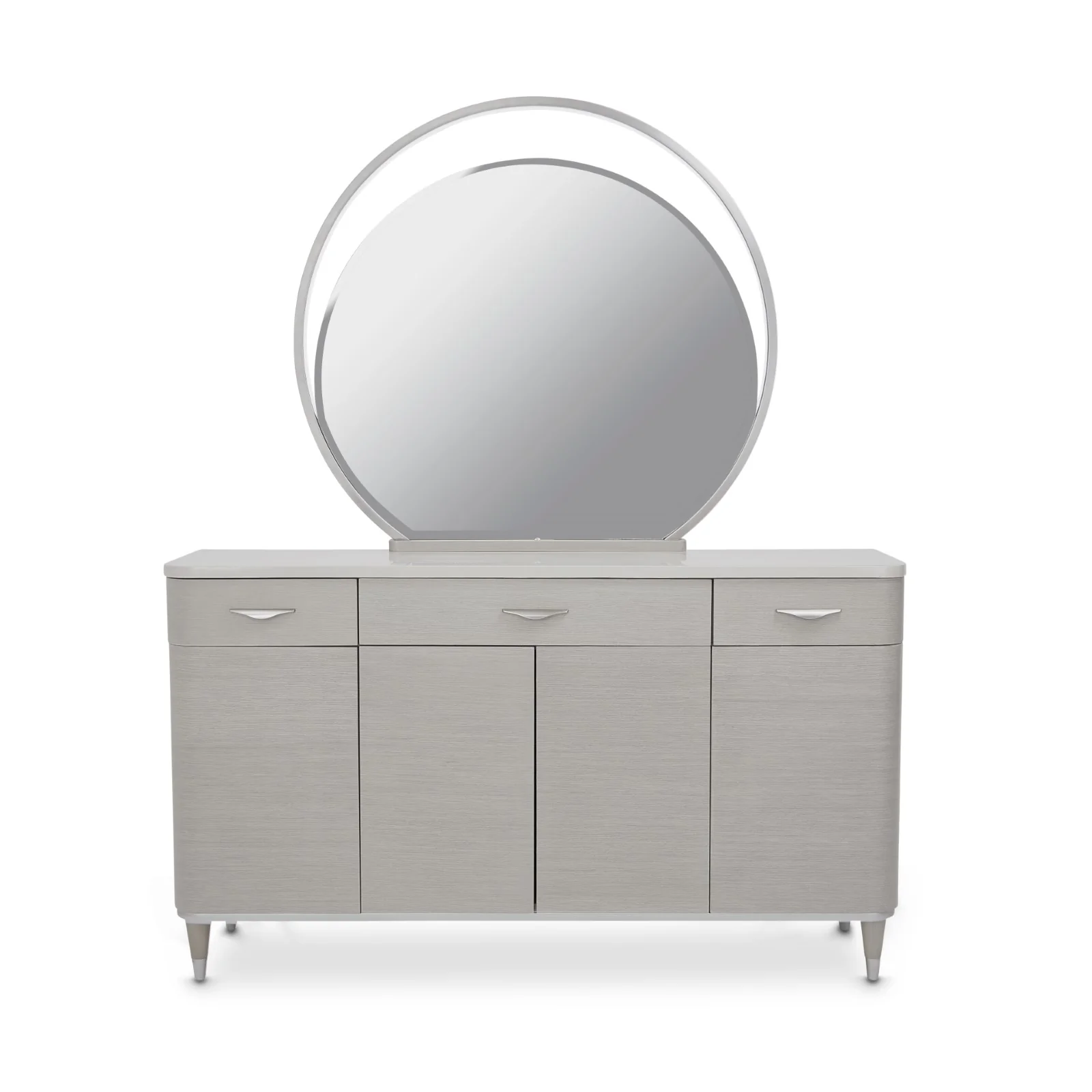 Michael Amini Eclipse Sideboard with Mirror - Moonlight - Image 4
