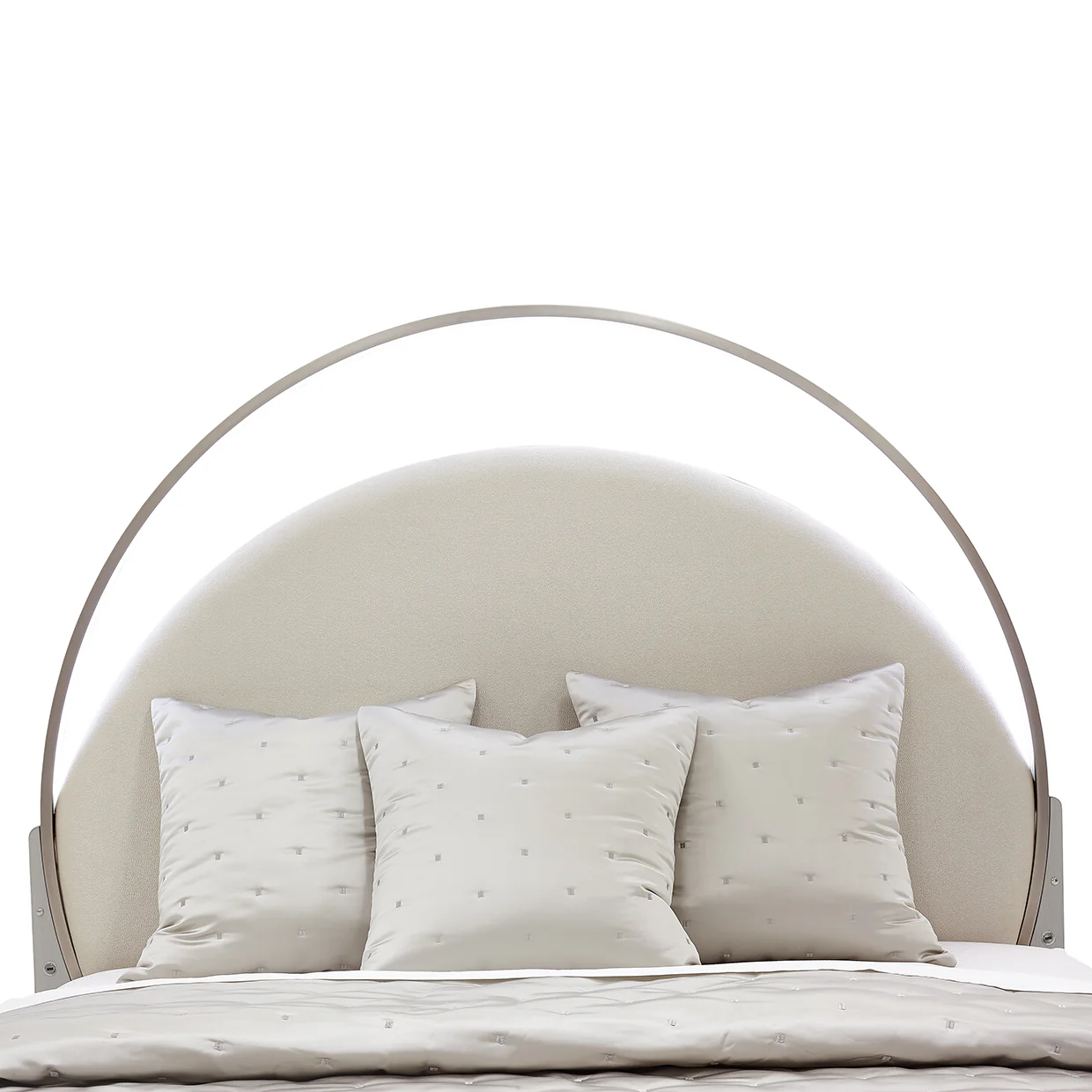 Michael Amini Eclipse Upholstered Bed w/Lights (3 pc) - Image 5