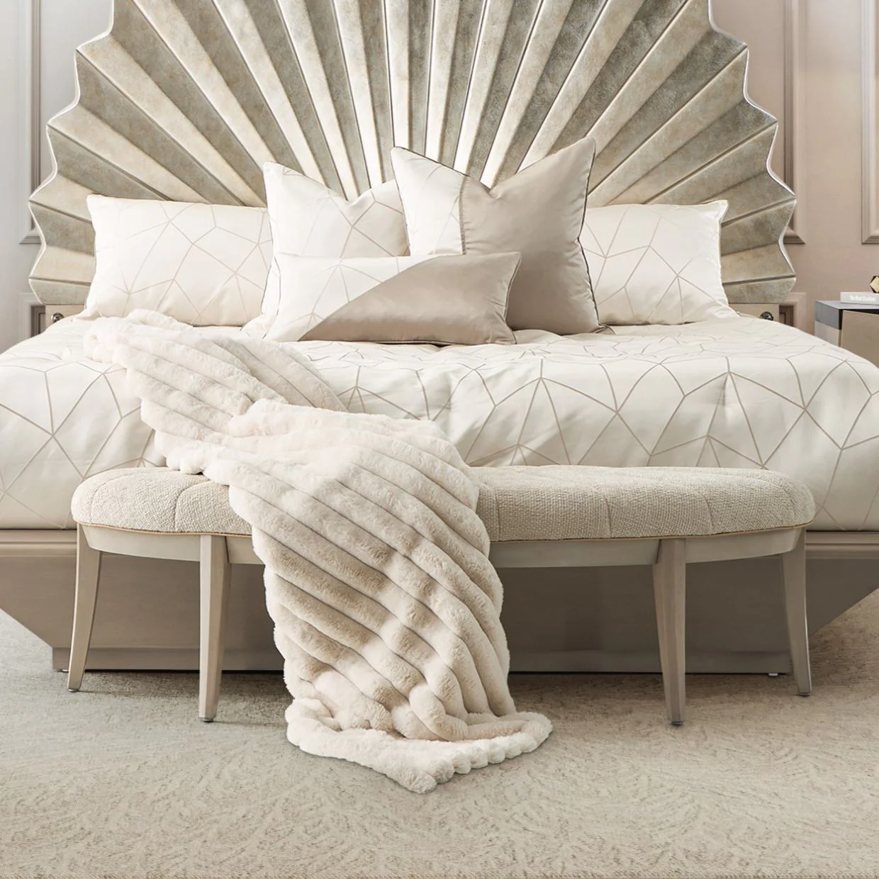 Michael Amini Fantosini Bed Bench - Image 5