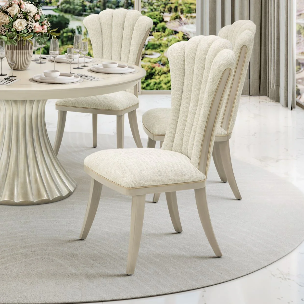 Michael Amini Fantosini Dining Side Chair - Set of 2 - Image 9