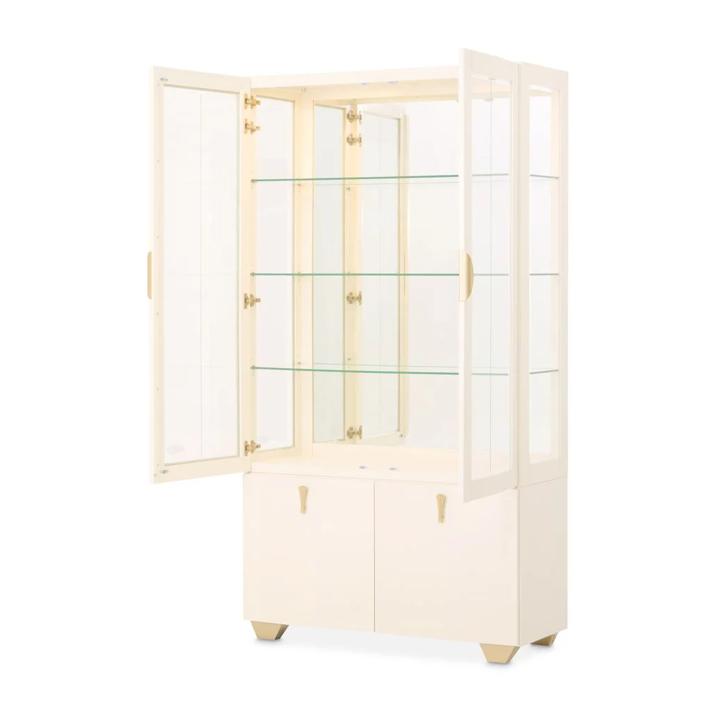 Michael Amini Fantosini Display Cabinet - Creamy Pearl - Image 2