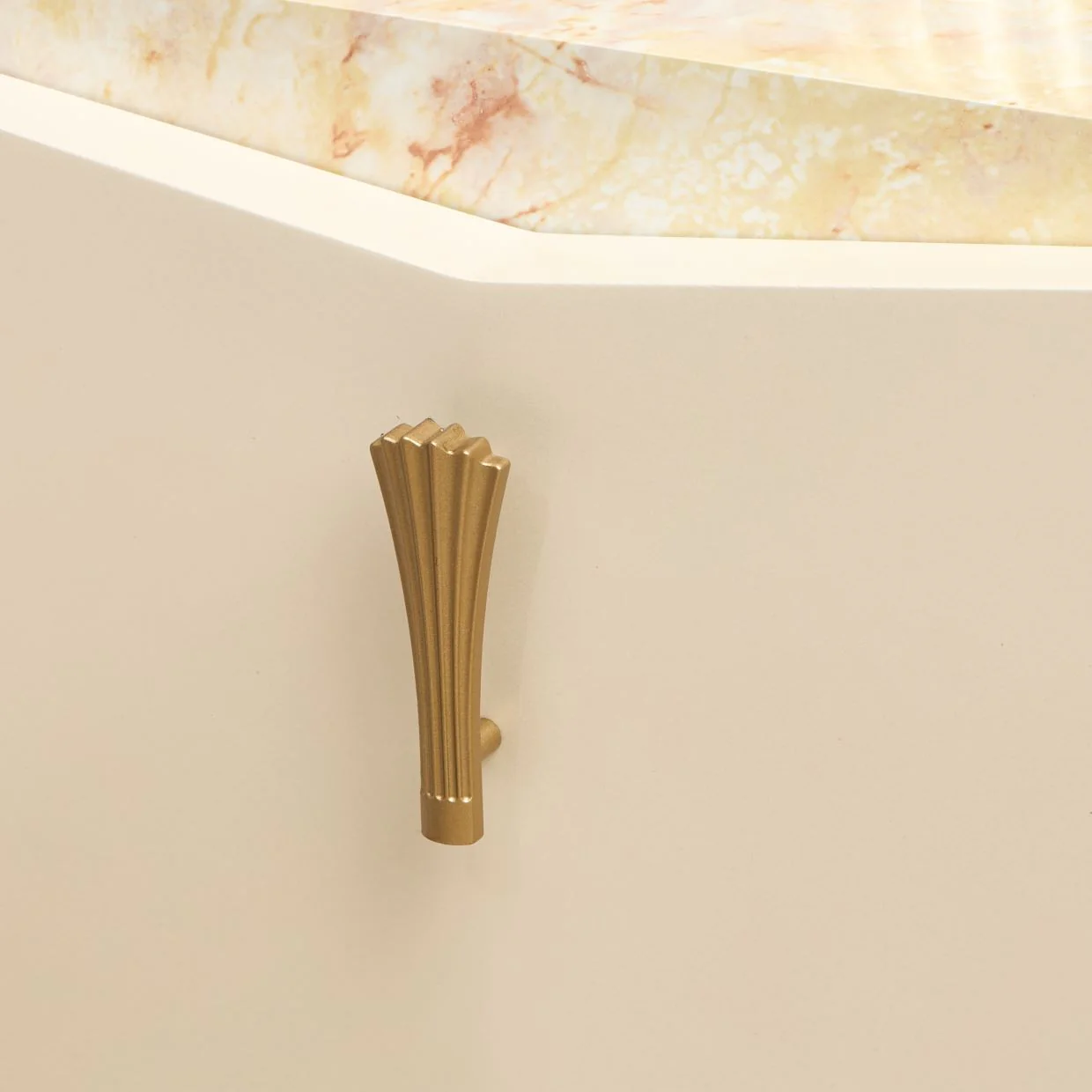 Michael Amini Fantosini Gold Nightstand - Image 2