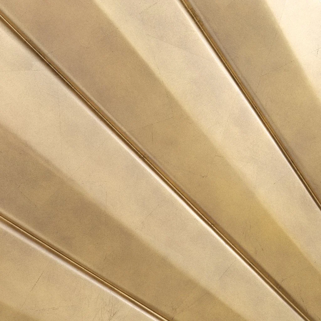 Michael Amini Fantosini King Fan Bed - Gold Leaf - Image 5