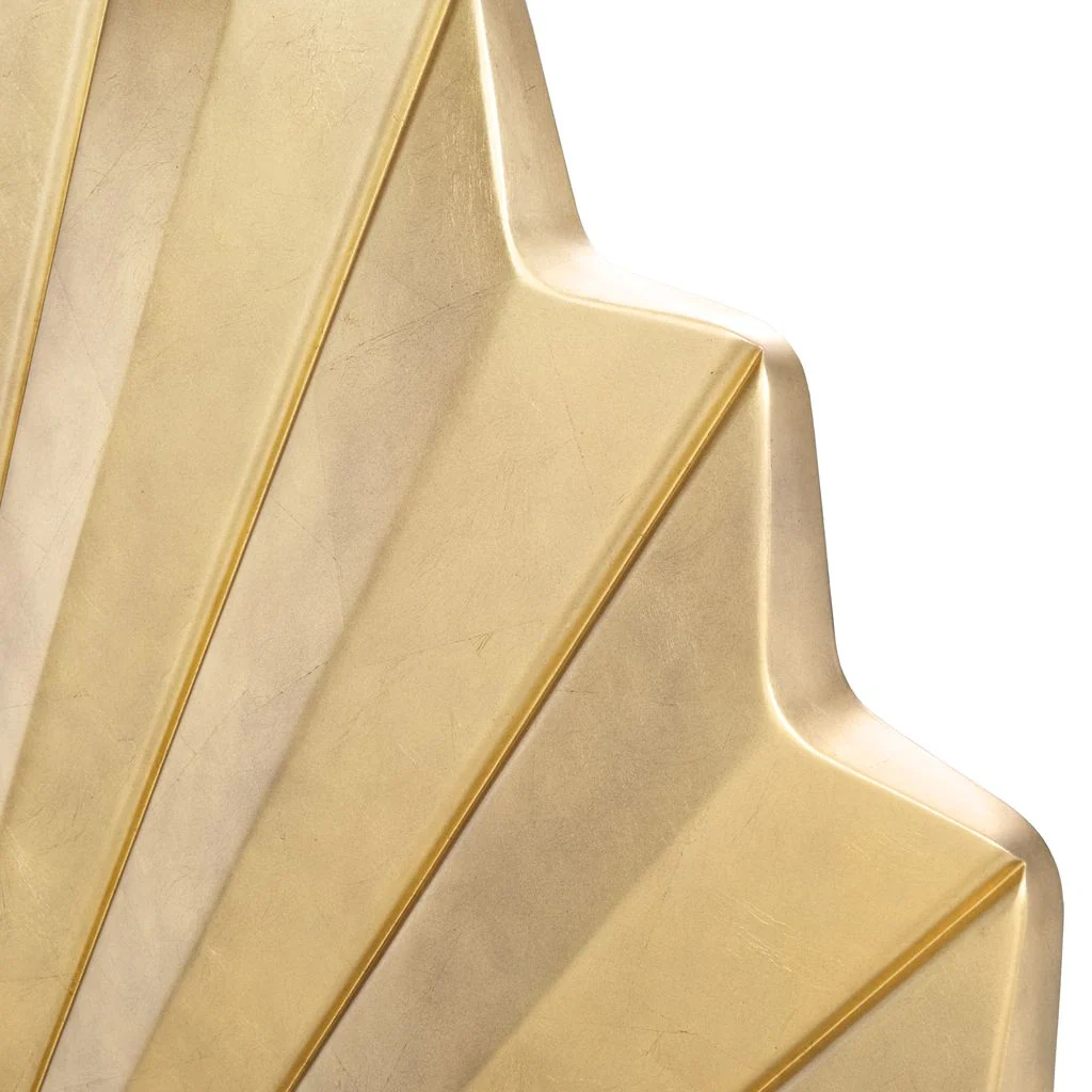 Michael Amini Fantosini King Fan Bed - Gold Leaf - Image 6