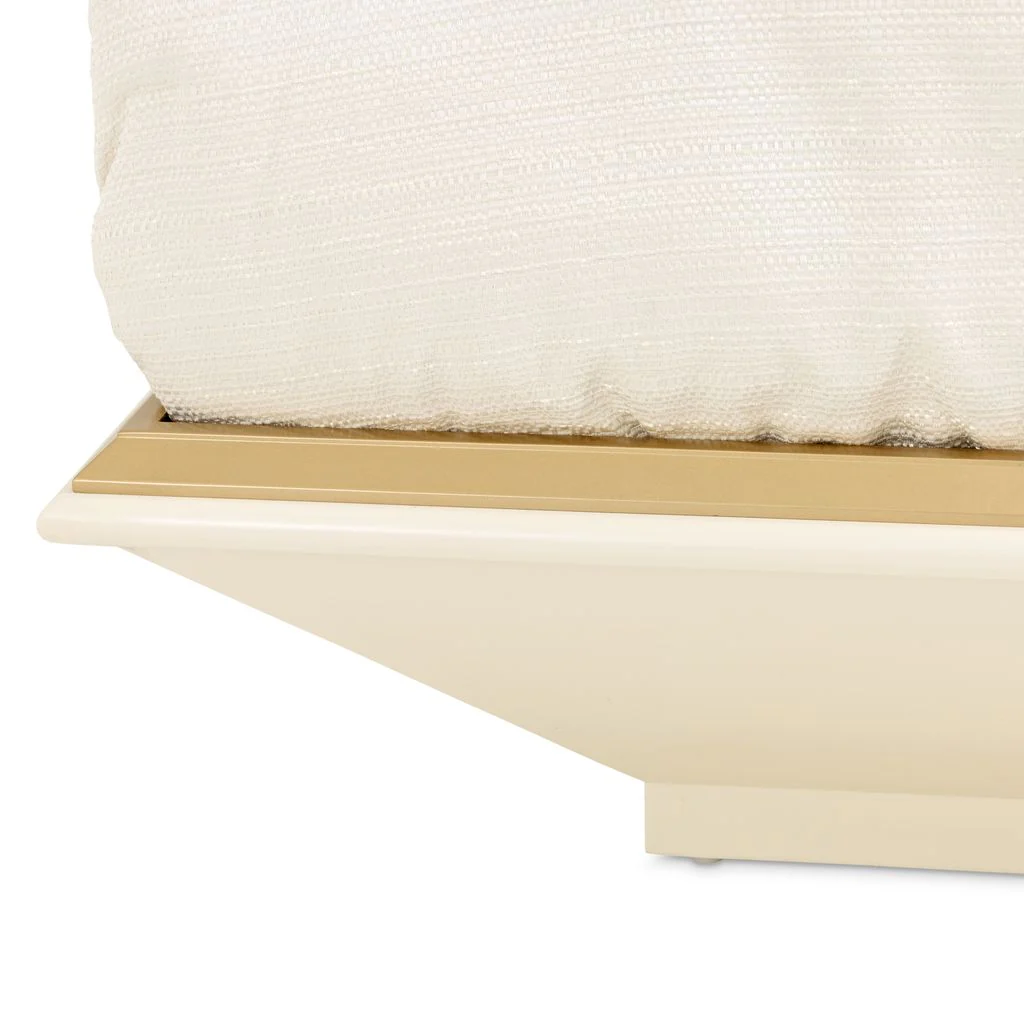 Michael Amini Fantosini King Fan Bed - Gold Leaf - Image 9