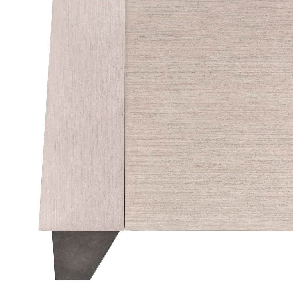 Michael Amini Fantosini King Tufted Panel Bed - Silver Mist - Image 4