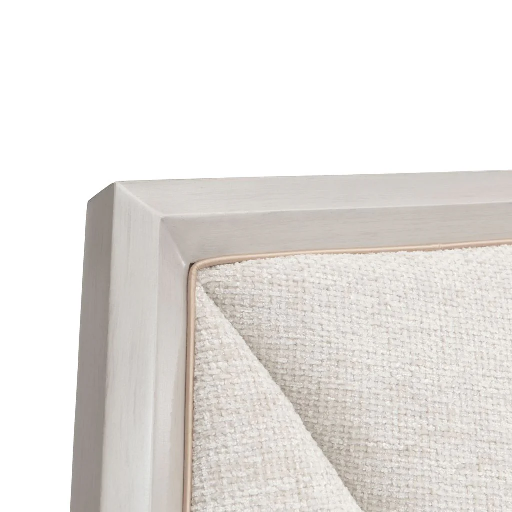 Michael Amini Fantosini King Tufted Panel Bed - Silver Mist - Image 6