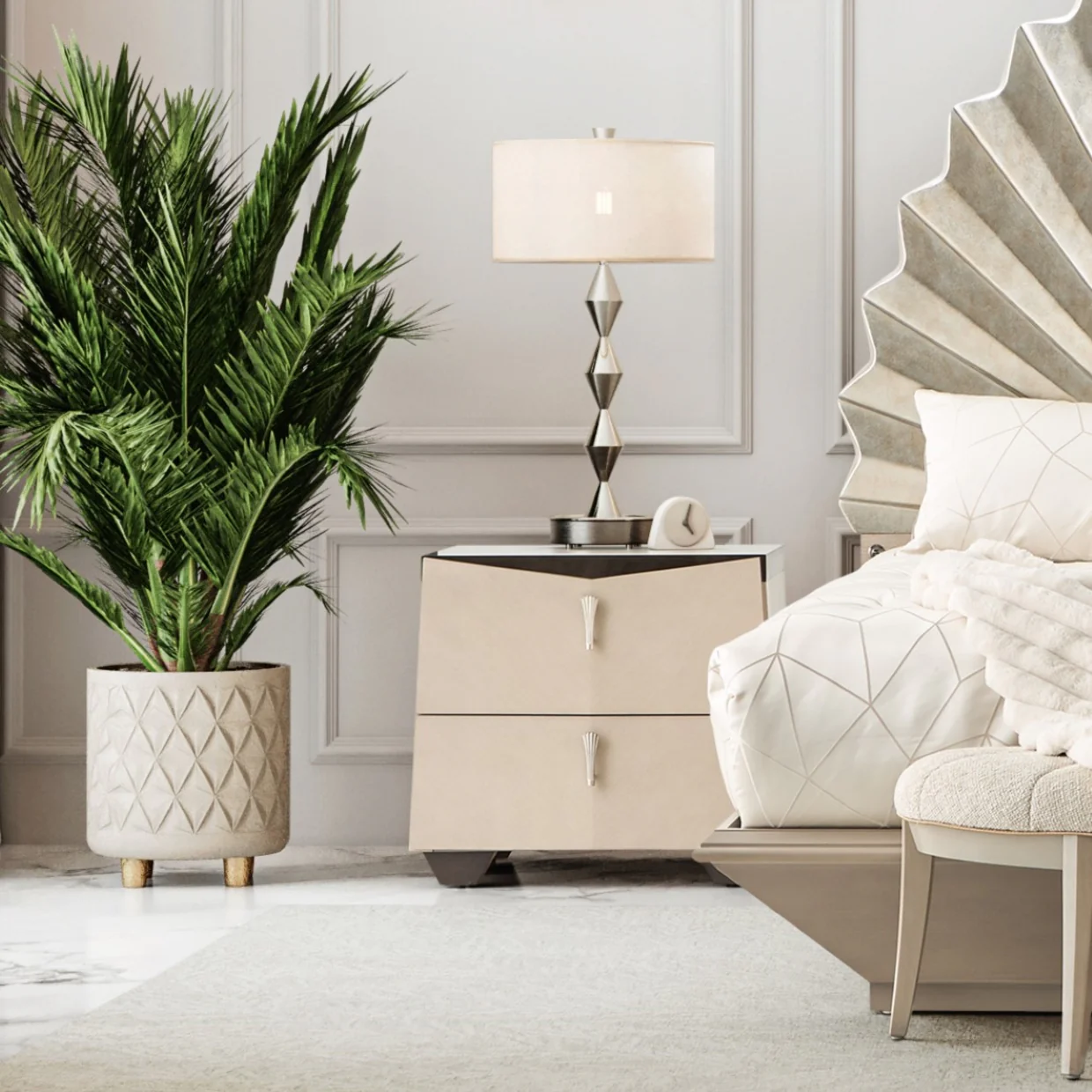Michael Amini Fantosini Nightstand - Image 7