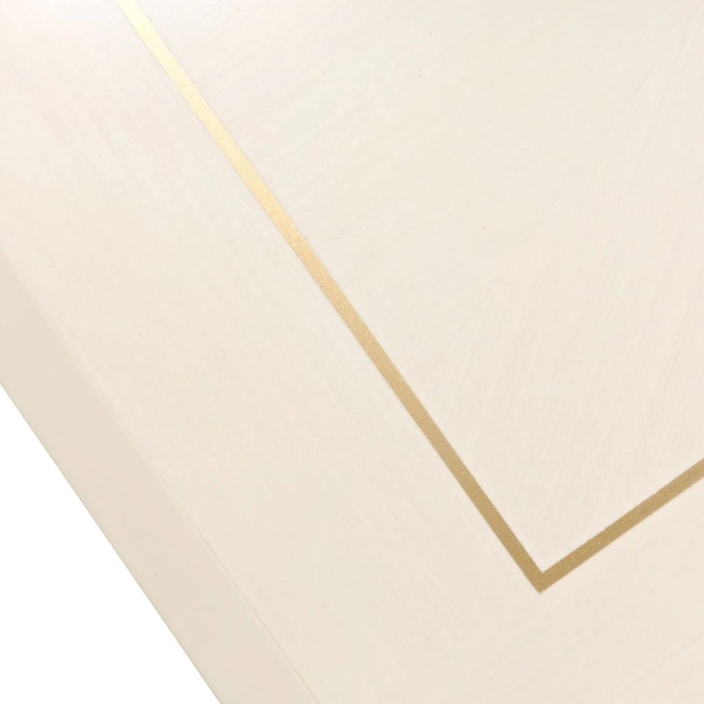 Michael Amini Fantosini Pedestal Dining Table - Creamy Pearl - Image 3