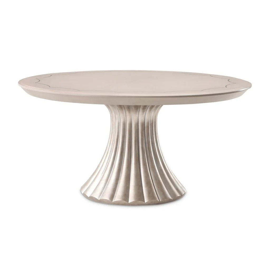 Michael Amini Fantosini Round Dining Table - Silver - Image 2