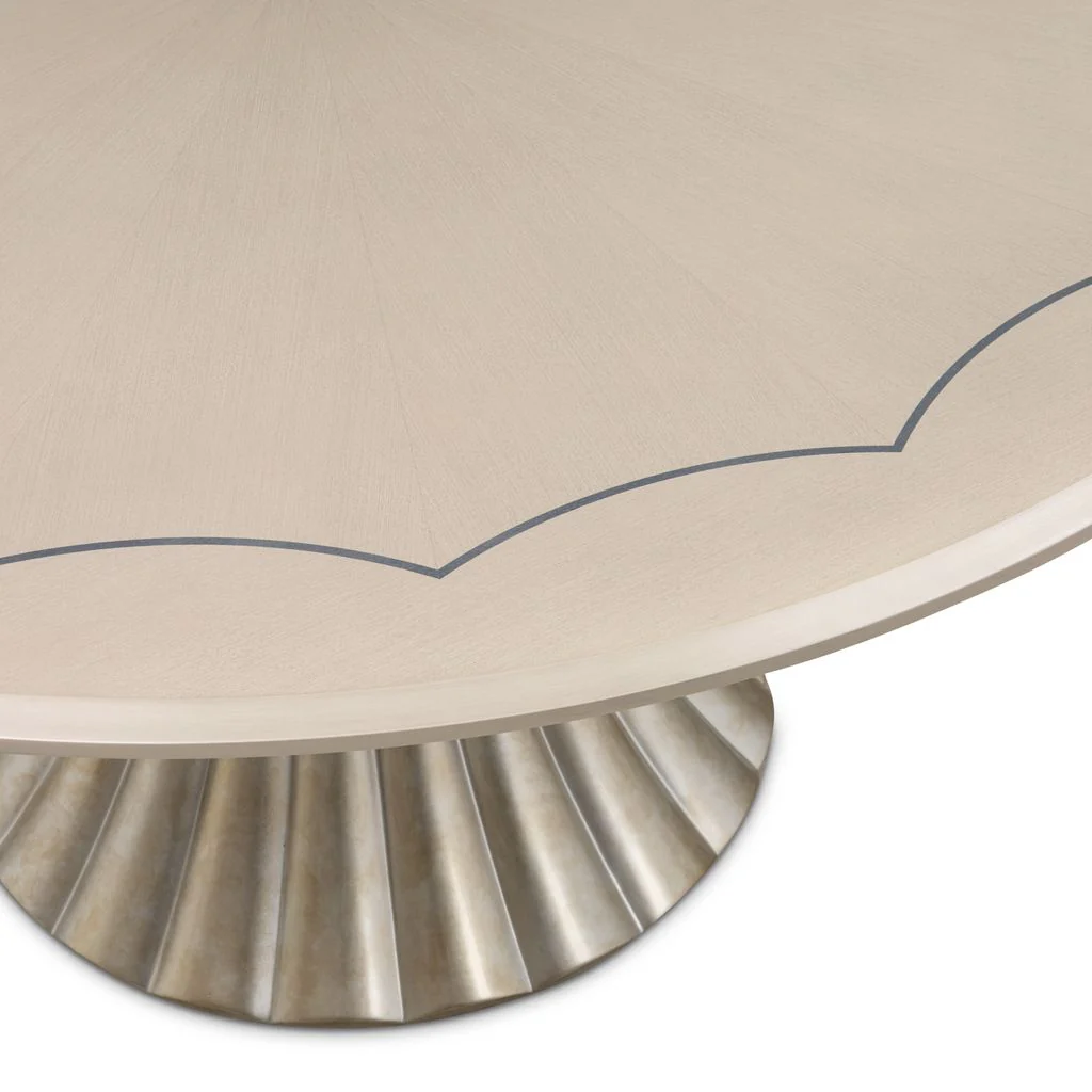 Michael Amini Fantosini Round Dining Table - Silver - Image 4