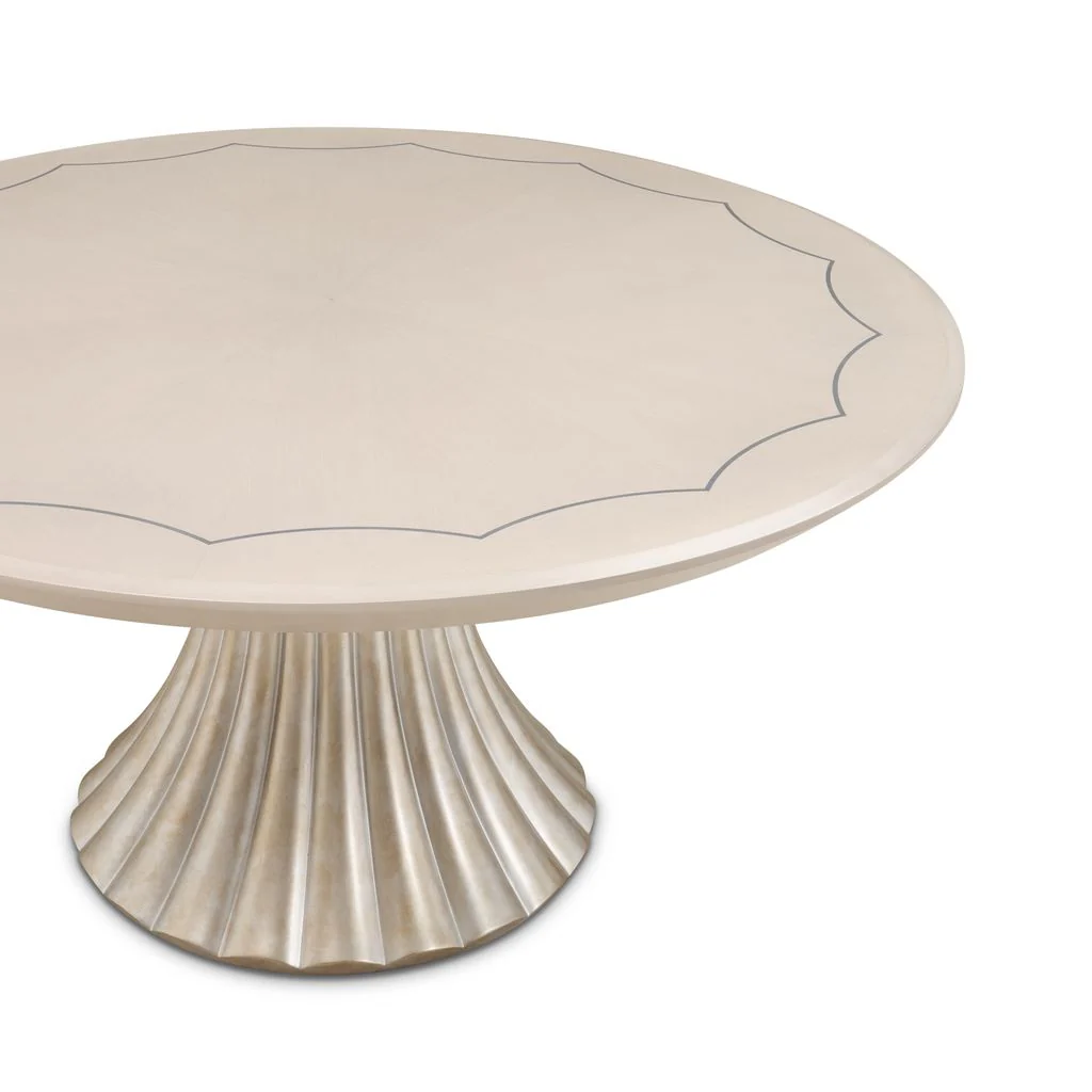 Michael Amini Fantosini Round Dining Table - Silver - Image 7