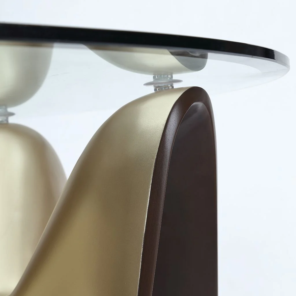 Michael Amini Houston Cocktail Table - Brushed Gold - Image 4
