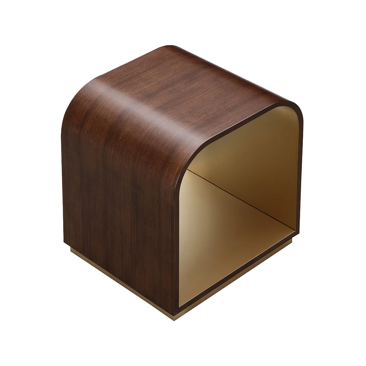 Michael Amini Houston End Table Walnut - Image 2