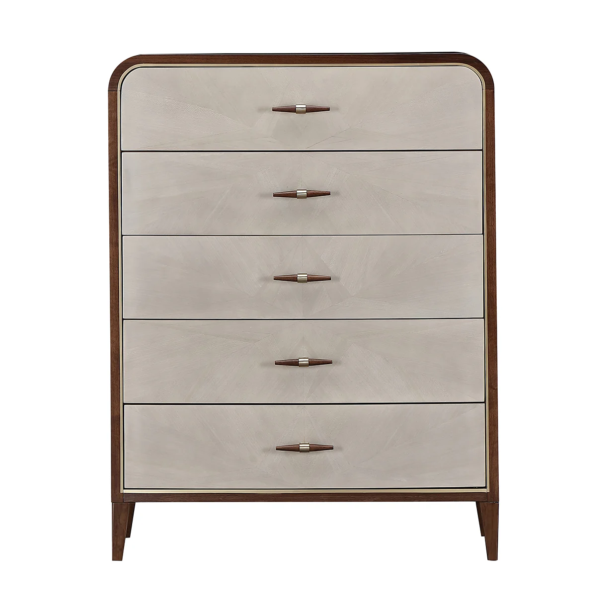 Michael Amini Houston Houston 5 Drawer Chest Walnut - Image 7
