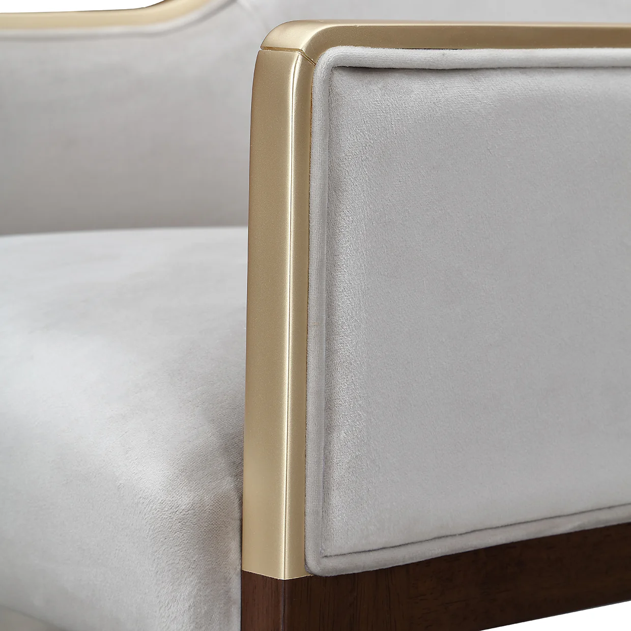 Michael Amini Houston Houston Assmebled Arm Chair Walnut - Image 10