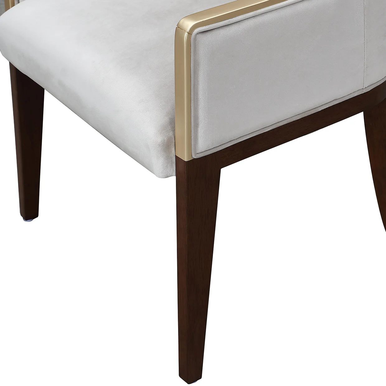 Michael Amini Houston Houston Assmebled Arm Chair Walnut - Image 11
