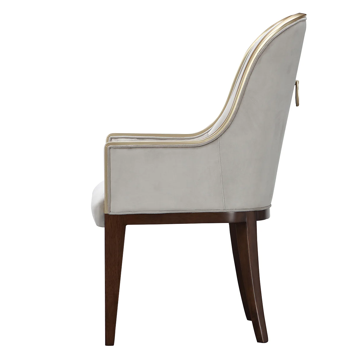 Michael Amini Houston Houston Assmebled Arm Chair Walnut - Image 2