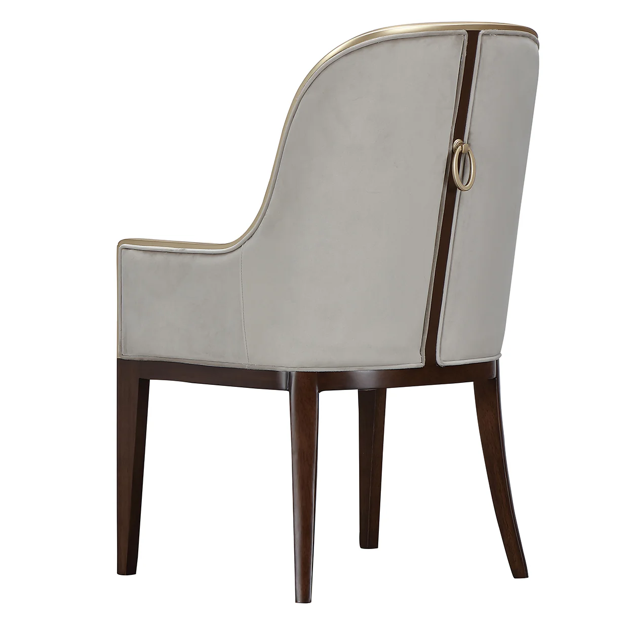 Michael Amini Houston Houston Assmebled Arm Chair Walnut - Image 3