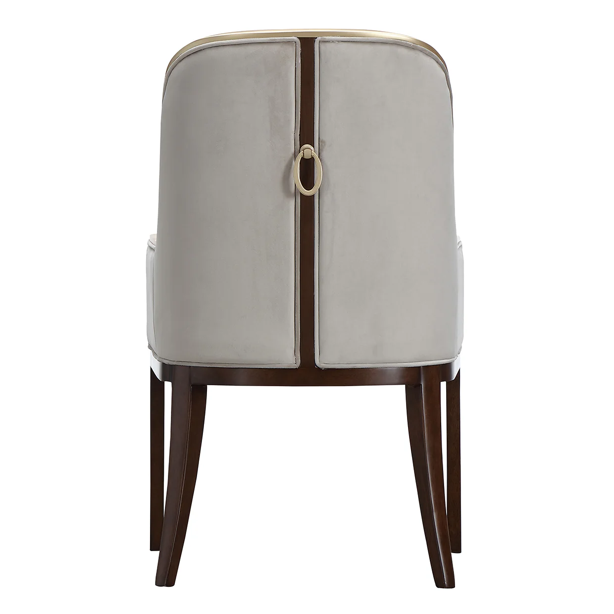 Michael Amini Houston Houston Assmebled Arm Chair Walnut - Image 4
