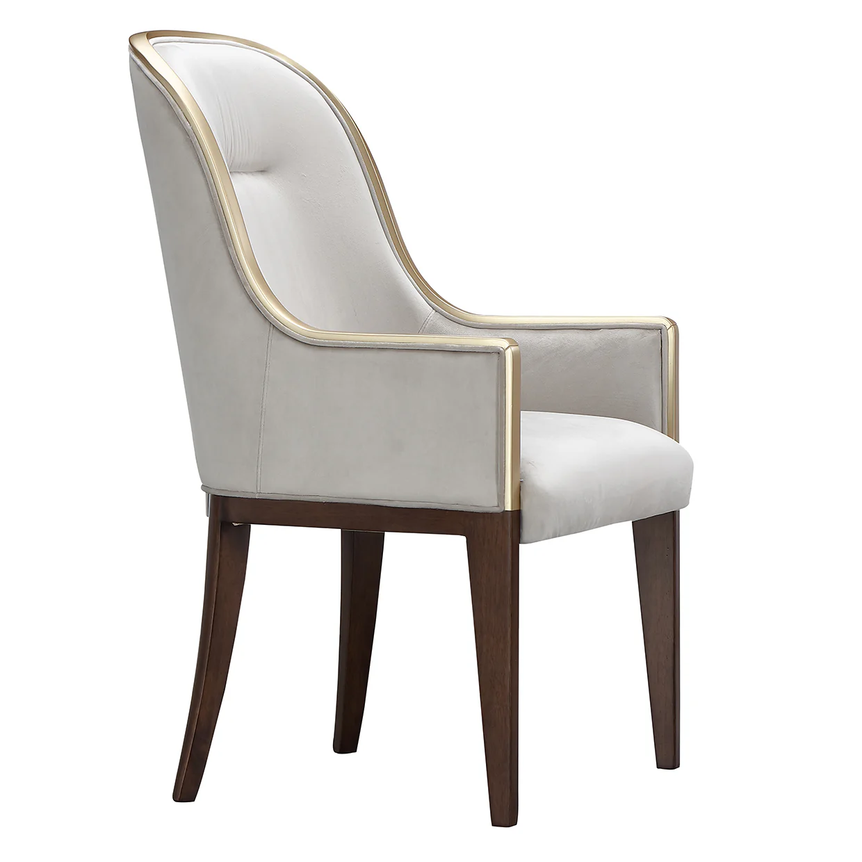 Michael Amini Houston Houston Assmebled Arm Chair Walnut - Image 6