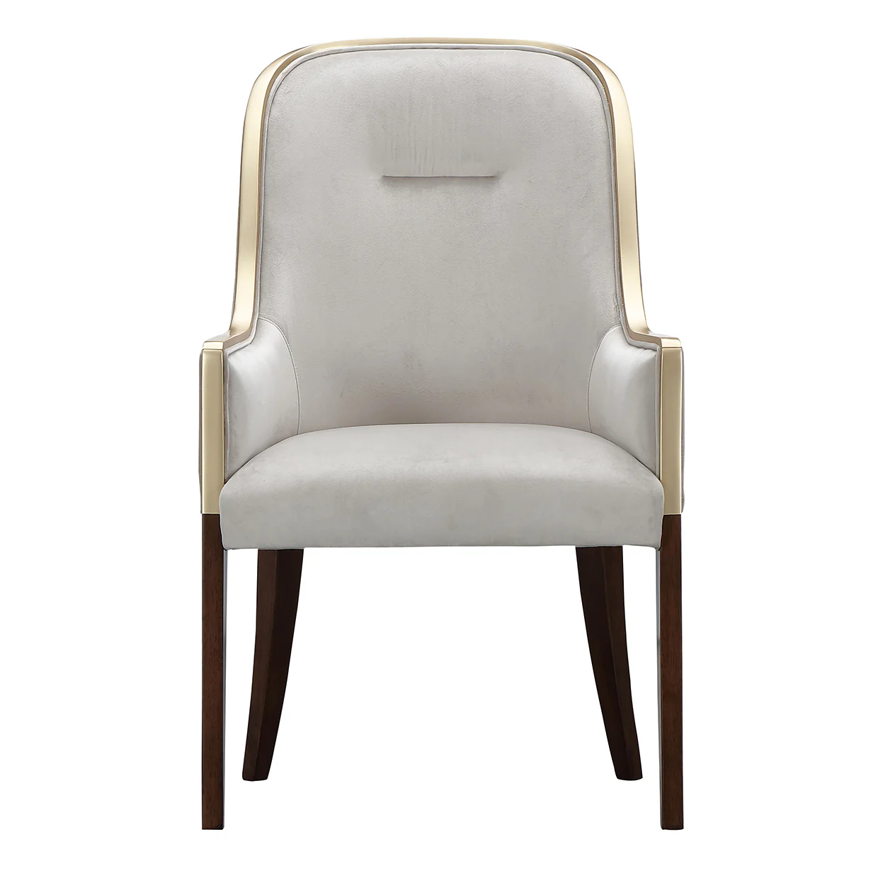 Michael Amini Houston Houston Assmebled Arm Chair Walnut - Image 7