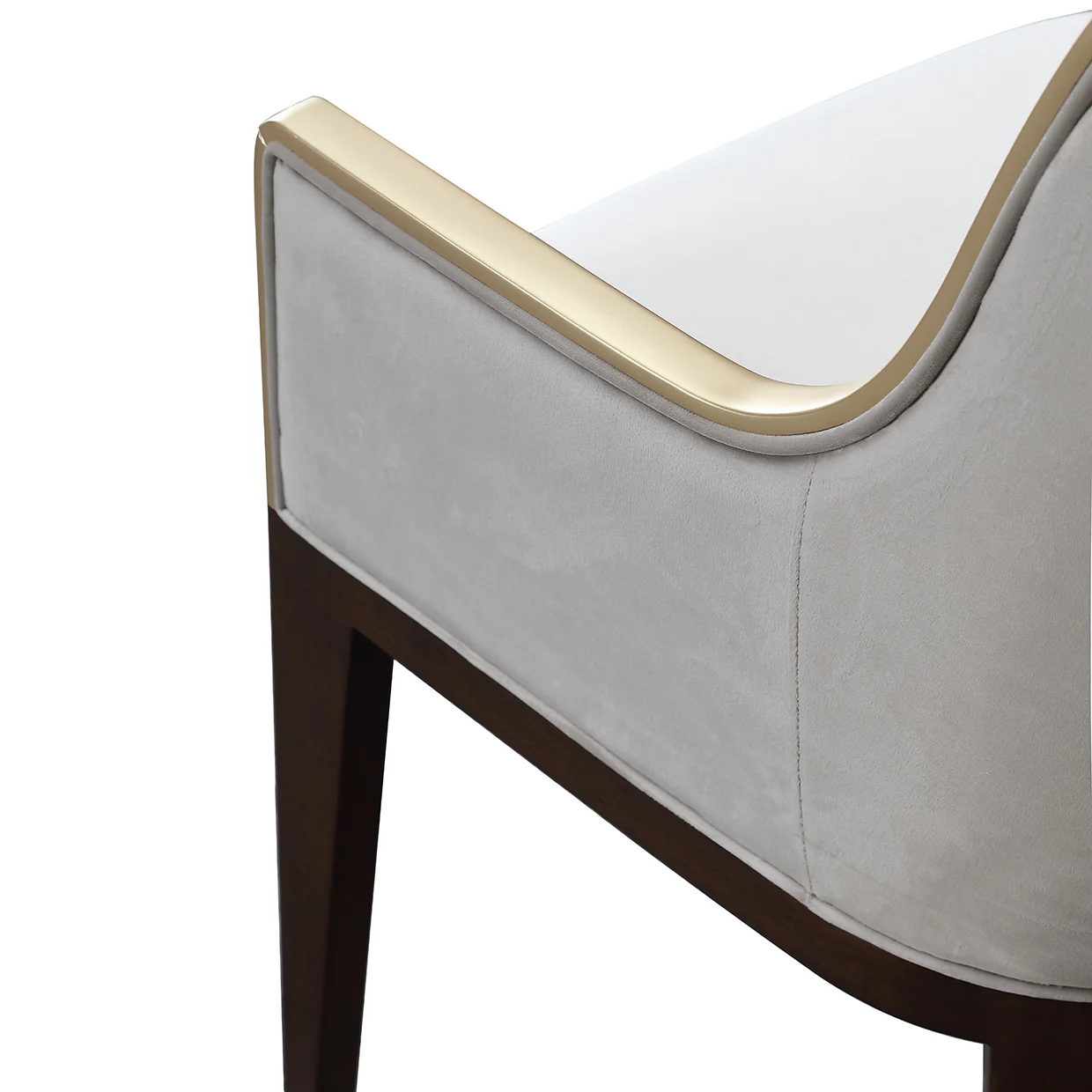 Michael Amini Houston Houston Assmebled Arm Chair Walnut - Image 9