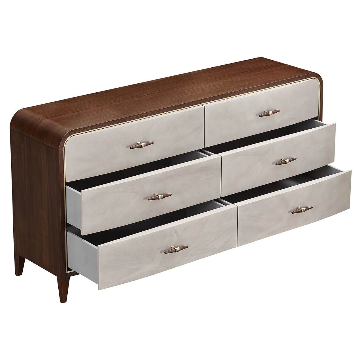 Michael Amini Houston Houston Dresser Walnut - Image 4