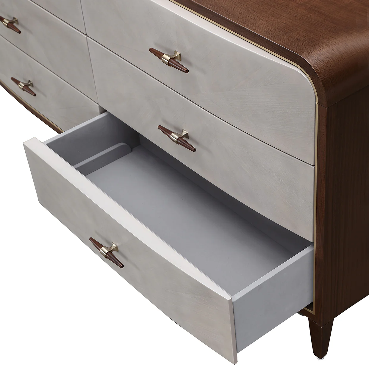 Michael Amini Houston Houston Dresser Walnut - Image 7